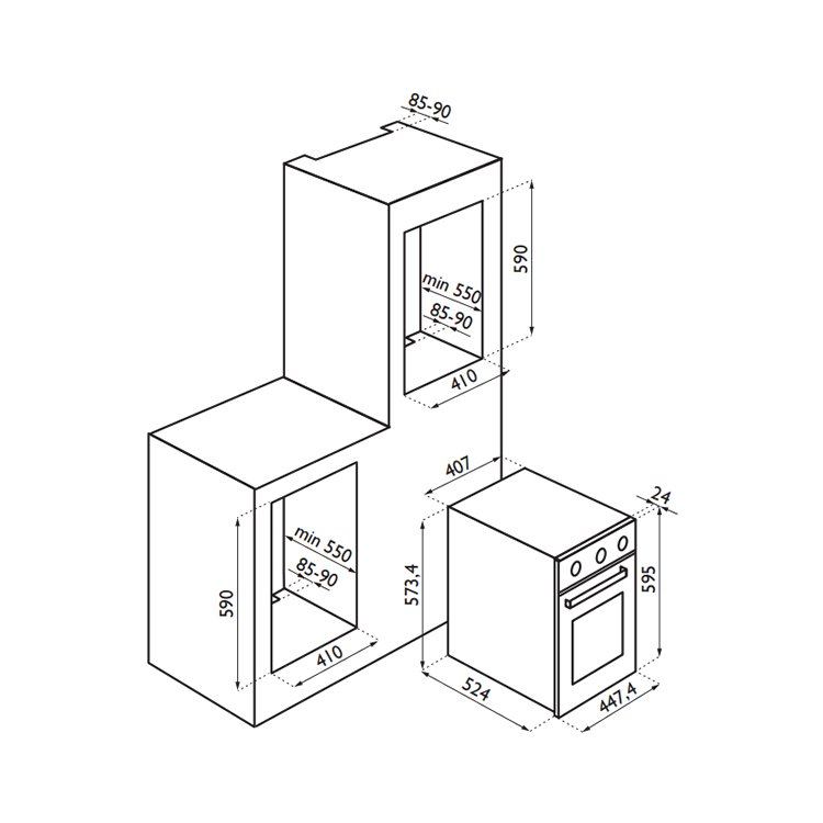 Купить Электрический духовой шкаф Ardesia HSN 040 B — Фото 3
