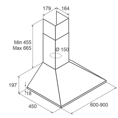 Купить Купольная вытяжка JET AIR GAIA WH/A/60 — Фото 2