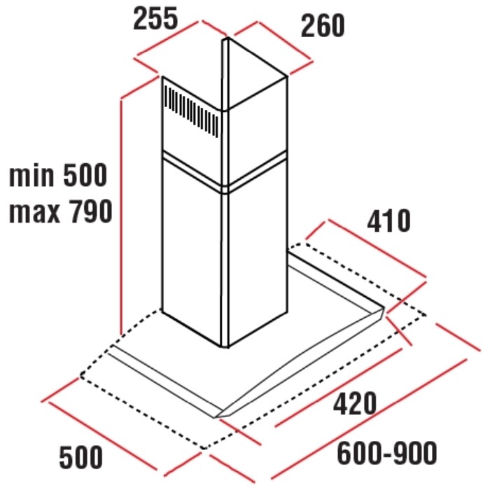 Купить Купольная вытяжка Delonghi KT-F60 BF — Фото 2