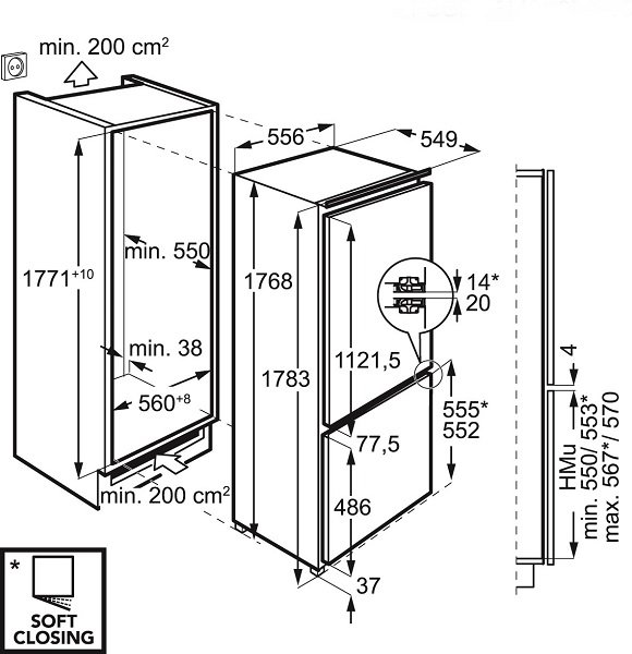 Купить Встраиваемый холодильник Electrolux ENG 2693 AOW — Фото 6
