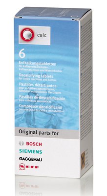 Аксессуары BOSCH Таблетки от накипи для кофемашин TCZ 6002 6 шт 311864																		 — описание, фото, цены в интернет-магазине PT Stores