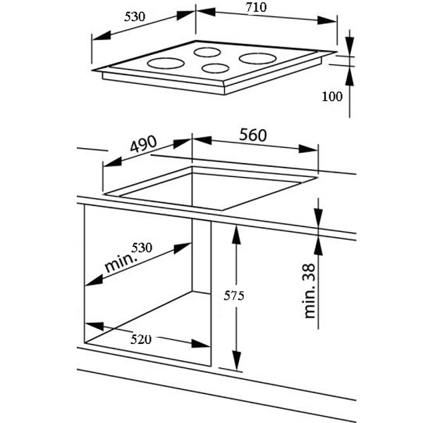 Купить Газовая варочная панель RICCI RGN-ST5003BG — Фото 7