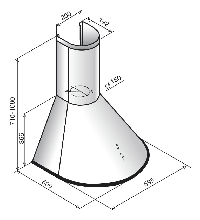 Купить Купольная вытяжка ELIKOR Омега 60П-650-К3Д черный/нерж — Фото 3
