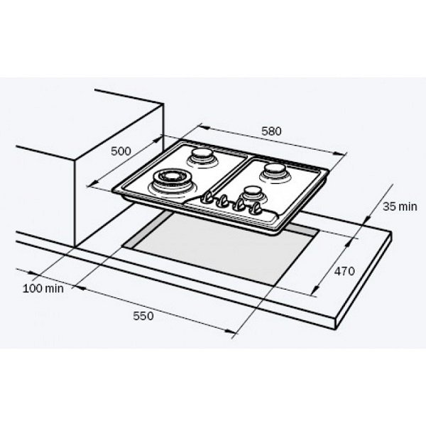 Купить Газовая варочная панель Delonghi ANTS 46 ASV GU — Фото 2
