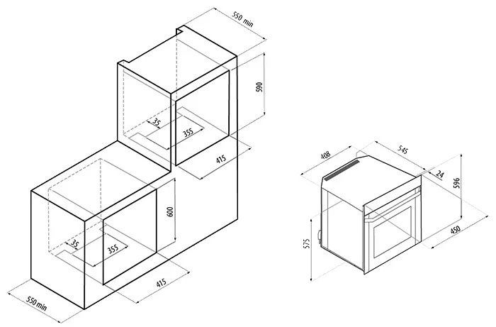 Купить Электрический духовой шкаф Fornelli FET 45 RISPETTO BL — Фото 2