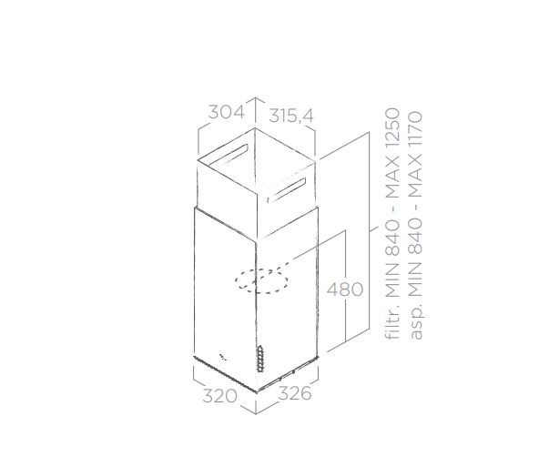 Купить Островная вытяжка ELICA HAIKU ISLAND BL/A/32 — Фото 3