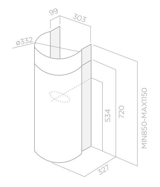 Купить Купольная вытяжка ELICA STONE IX/A/33 — Фото 3