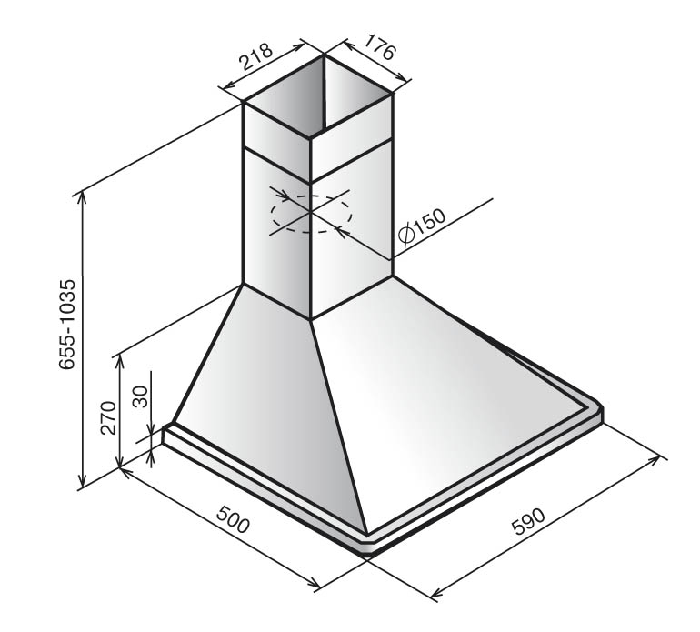Купить Купольная вытяжка ELIKOR Оптима 60П-400-К3Л белый — Фото 2