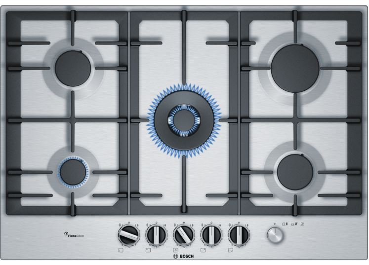 Газовая варочная панель BOSCH PCQ 7A5M90R																		 — описание, фото, цены в интернет-магазине PT Stores