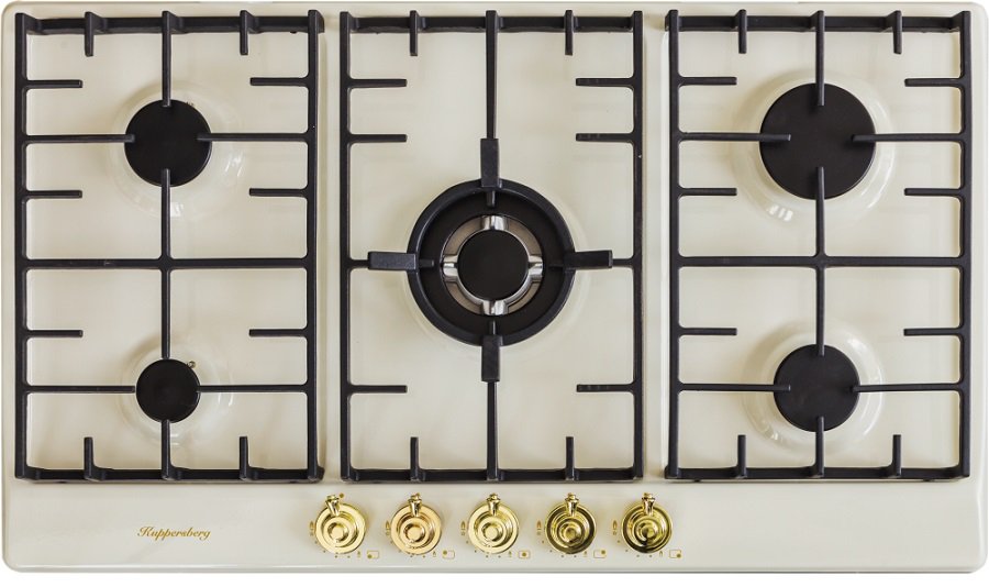 Газовая варочная панель KUPPERSBERG FV 9TGRZ C Gold																		 — описание, фото, цены в интернет-магазине PT Stores