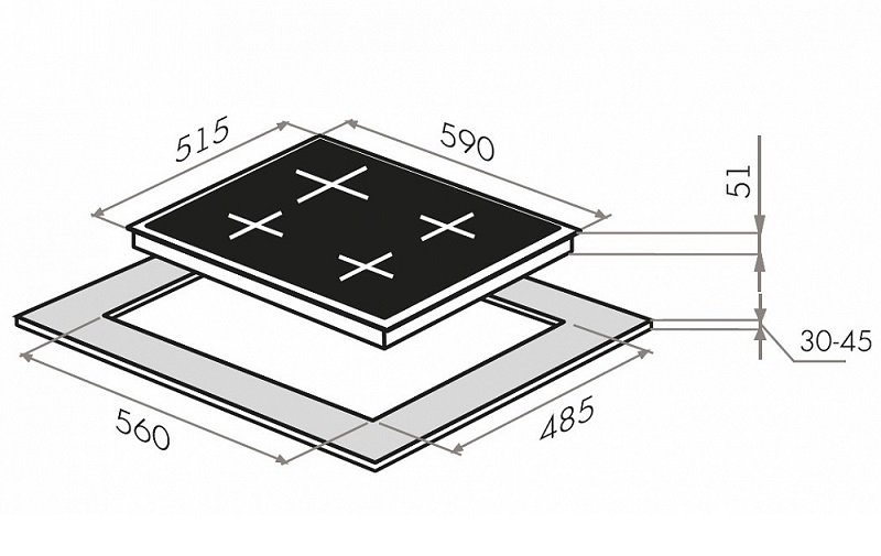 Купить Газовая варочная панель MAUNFELD EGHG.64.2CB/G — Фото 5
