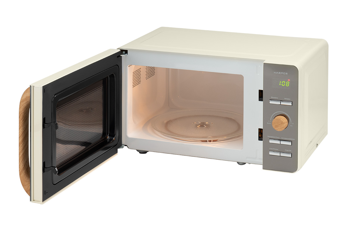 Купить Микроволновая печь HARPER HMW-20ST03 CREAMY — Фото 3