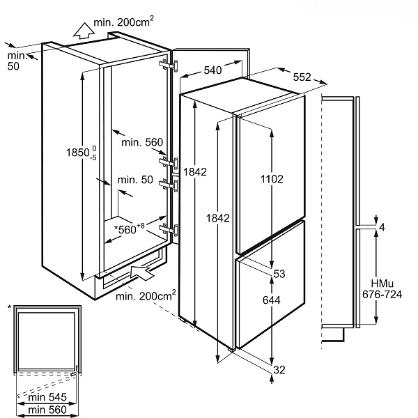 Купить Встраиваемый холодильник Electrolux ENN 93111 AW — Фото 3