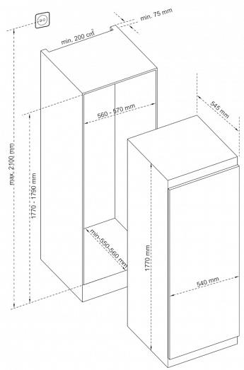 Купить Встраиваемый холодильник KORTING KSI 1855 — Фото 3