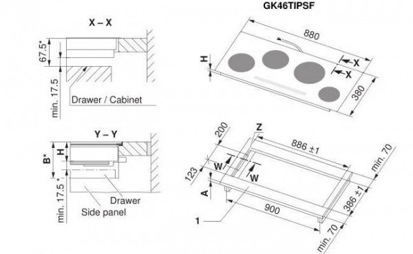Купить Индукционная варочная панель V-Zug GK46TIPSF — Фото 2
