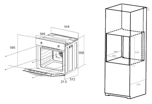 Купить Электрический духовой шкаф MAUNFELD EOEC.586B2 — Фото 2