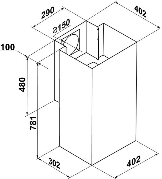 Купить Купольная вытяжка MAUNFELD Bath 401 белый — Фото 2