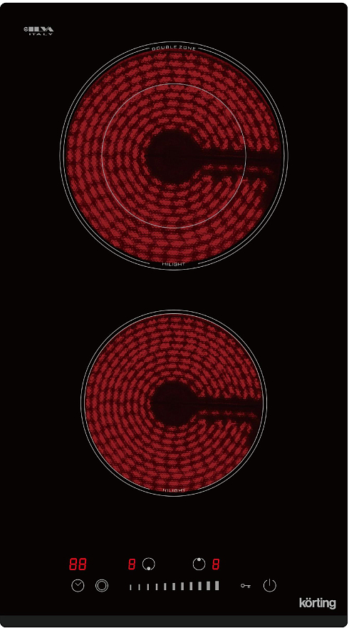 Электрическая варочная панель KORTING HK 32024 B																		 — описание, фото, цены в интернет-магазине PT Stores