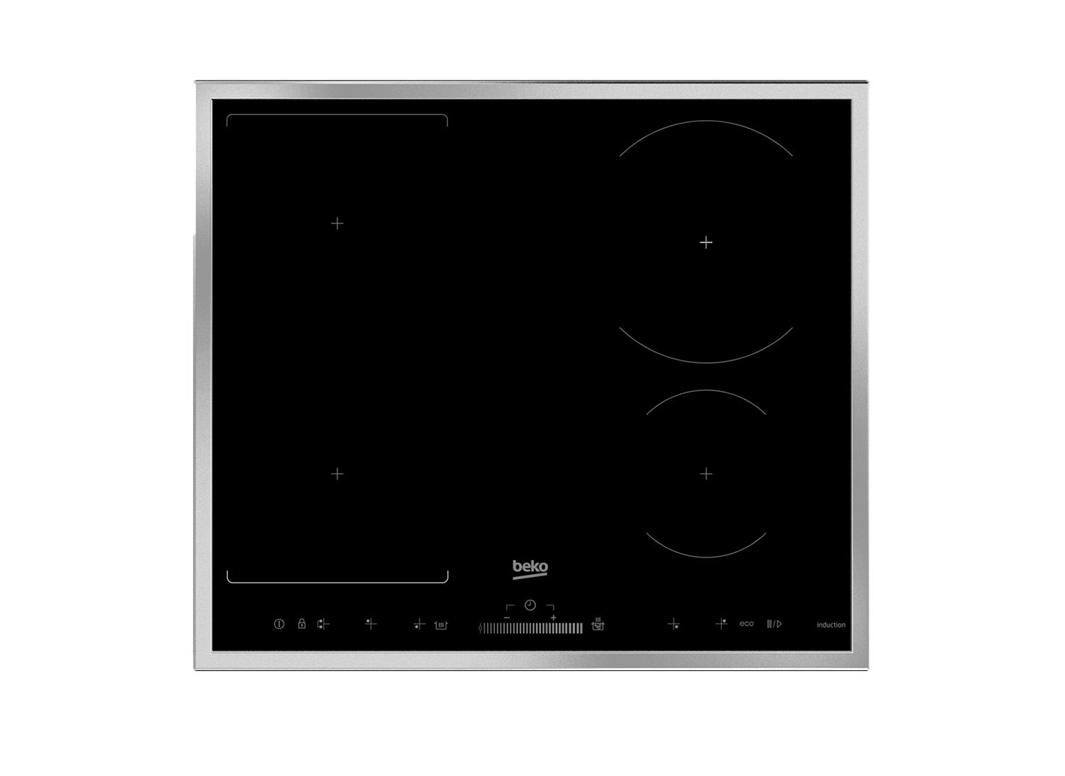 Индукционная варочная панель BEKO HII 64500 FHTX																		 — описание, фото, цены в интернет-магазине PT Stores