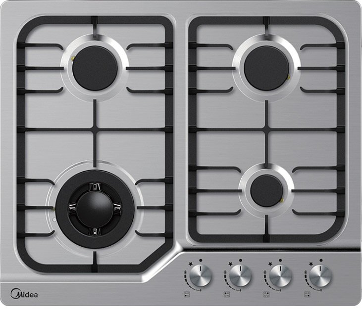 Газовая варочная панель Midea Q402SFD																		 — описание, фото, цены в интернет-магазине PT Stores