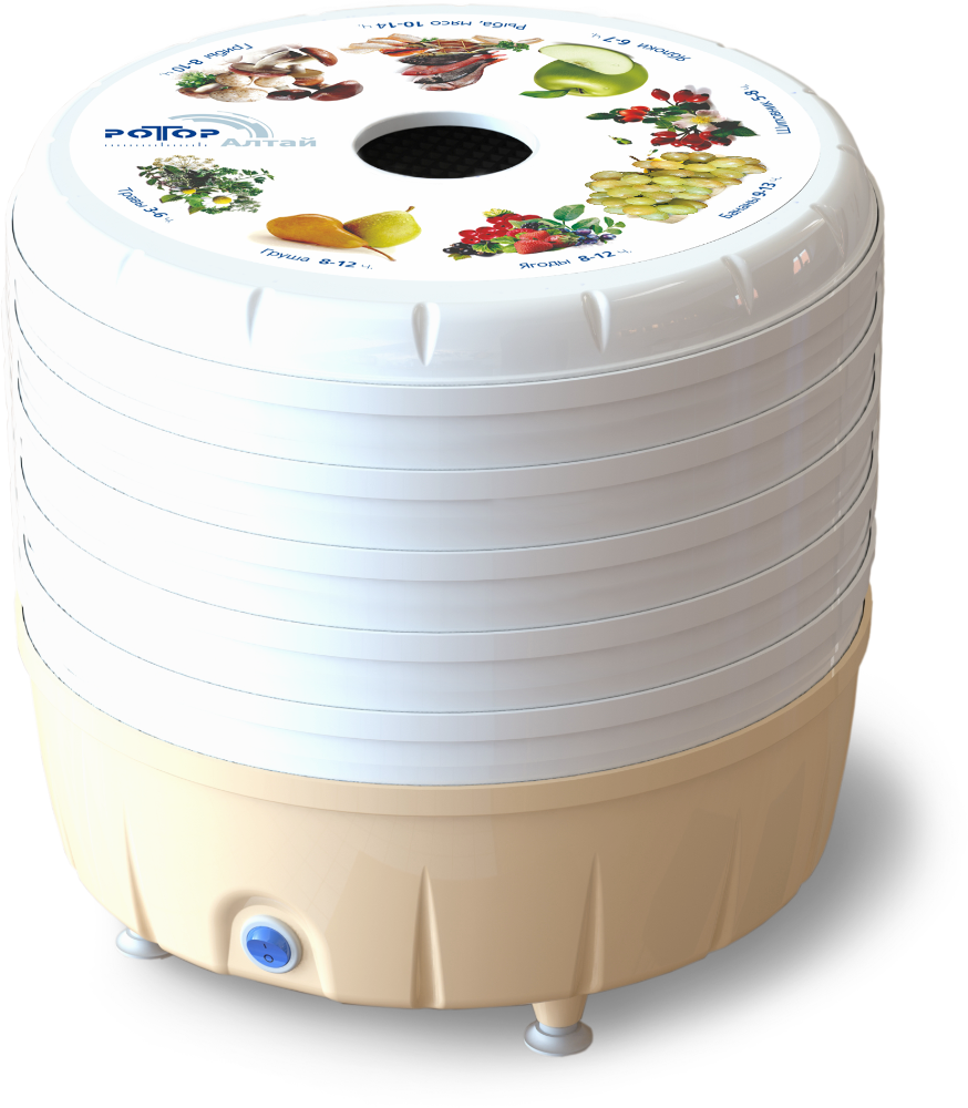 Сушилка для овощей и фруктов Ротор Алтай СШ-022 5под белый																		 — описание, фото, цены в интернет-магазине PT Stores