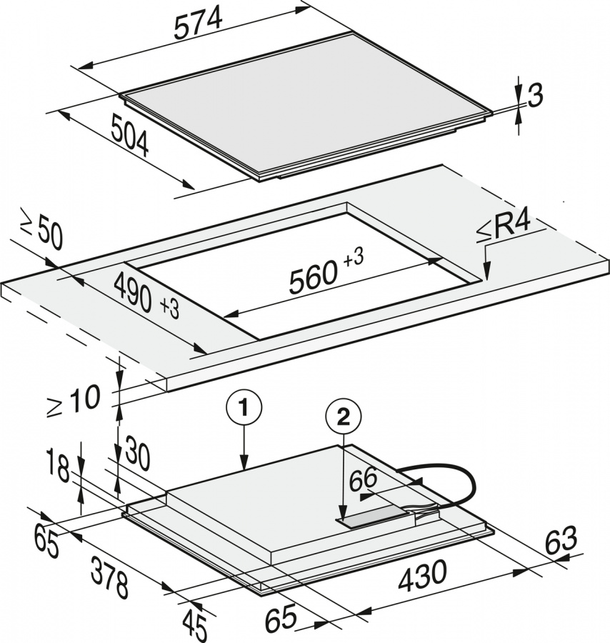 Купить Индукционная варочная панель Miele KM 7201 FR — Фото 2