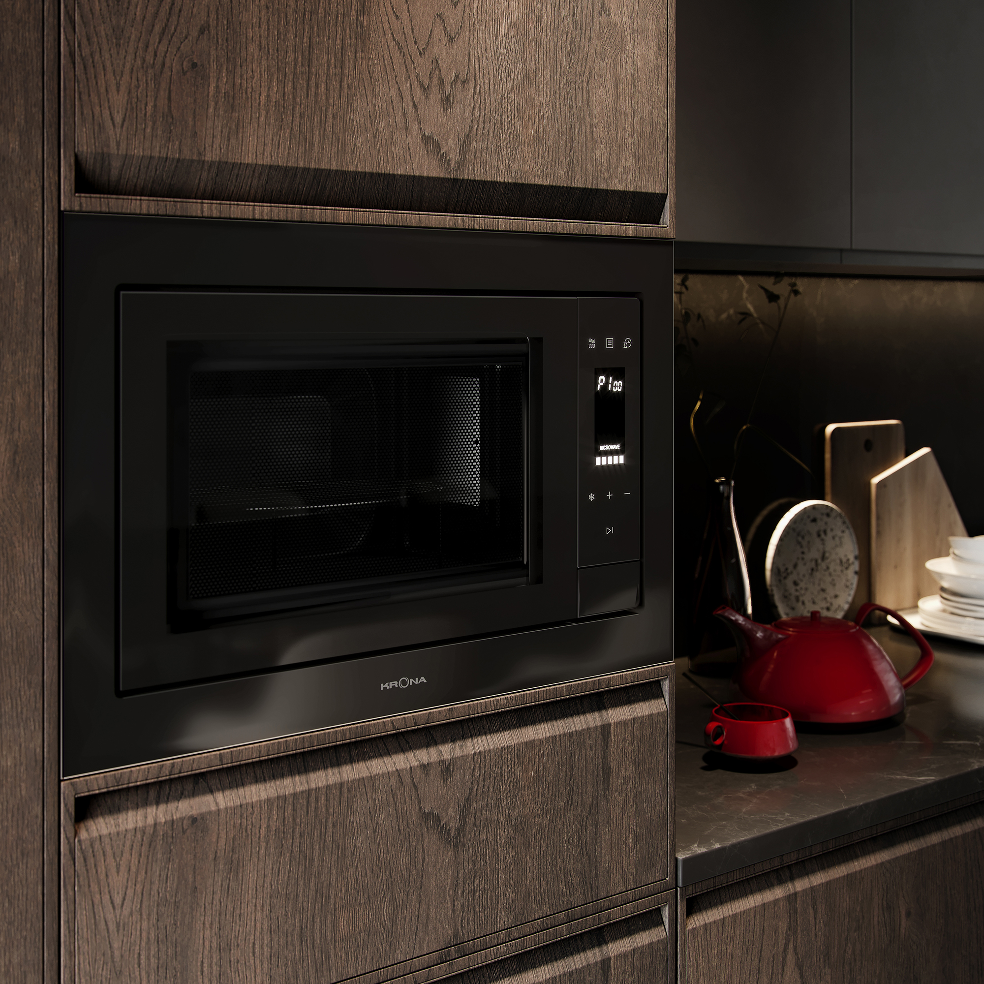 Купить Встраиваемая СВЧ печь KRONA ESSEN 60 BL — Фото 10