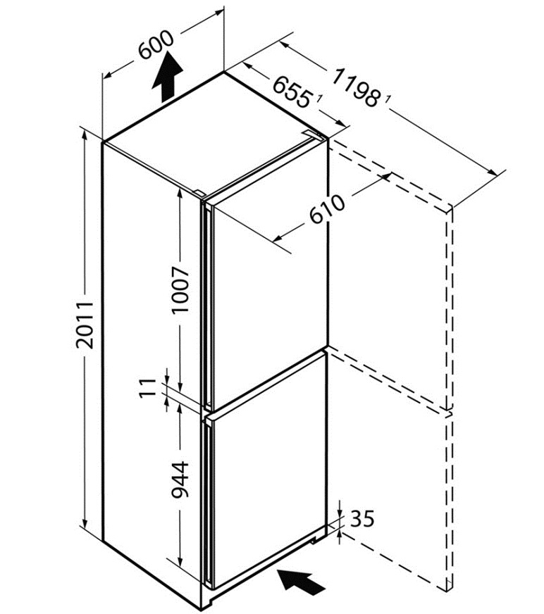 Купить Двухкамерный холодильник LIEBHERR CNel 4713 — Фото 10