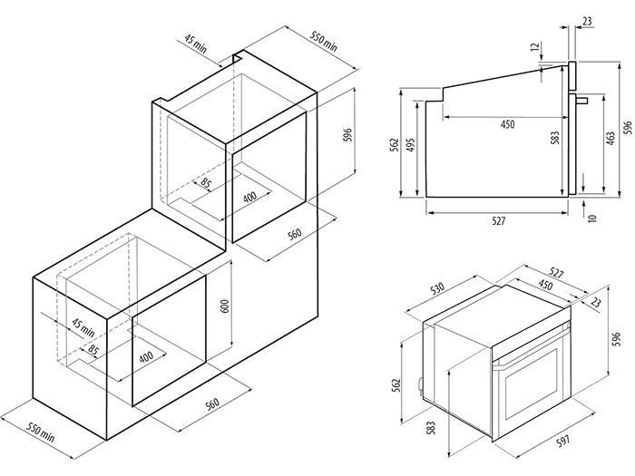 Купить Электрический духовой шкаф KRONA MERLETTO 60 AN — Фото 2
