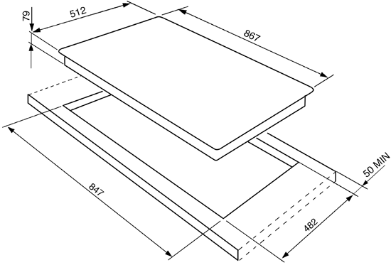 Купить Газовая варочная панель SMEG PGF96 — Фото 2
