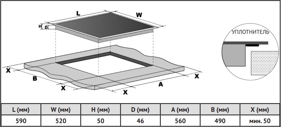 Купить Электрическая варочная панель KORTING HK 6351 B3 — Фото 7
