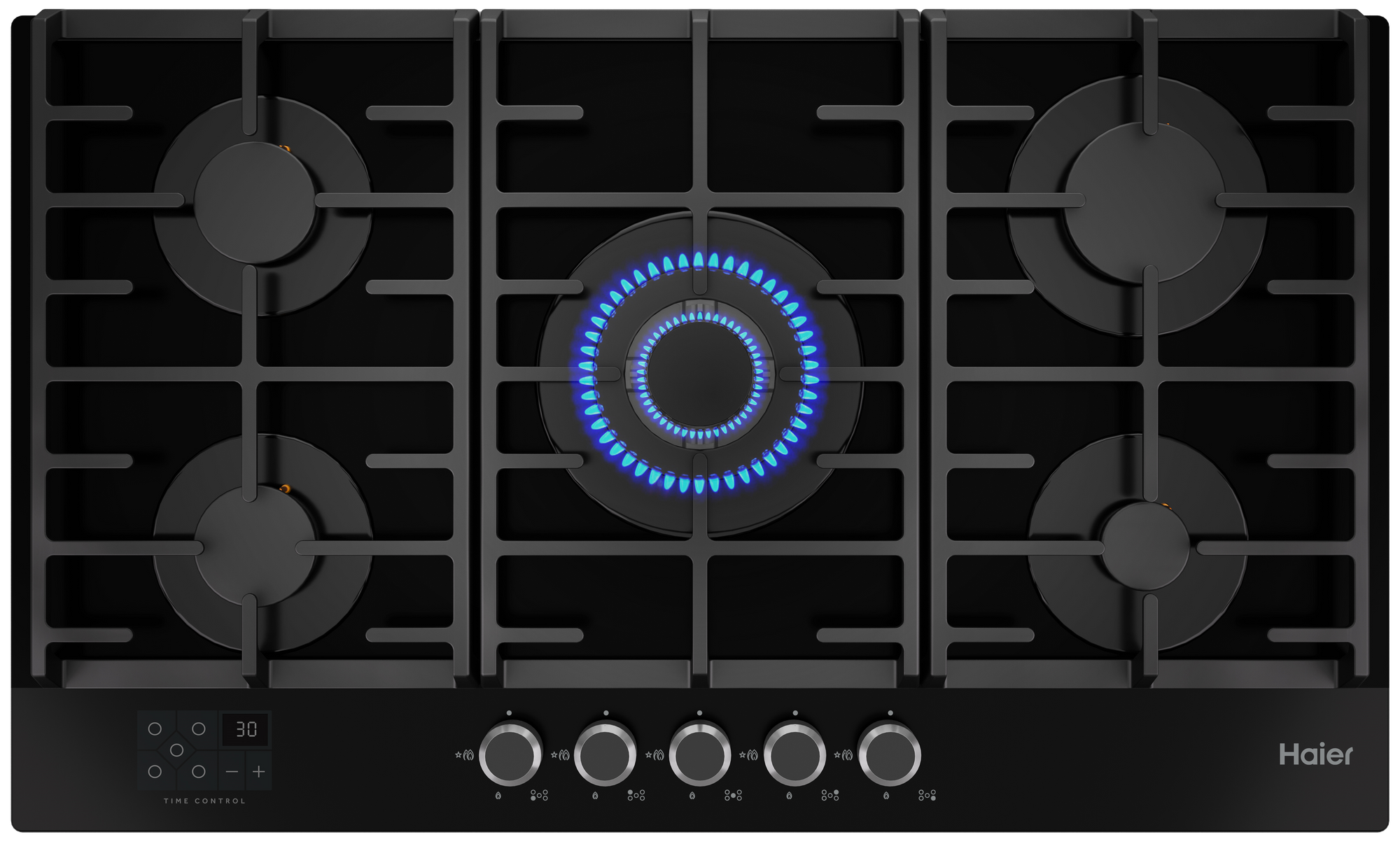 Газовая варочная панель Haier HHX-G95CWSB																		 — описание, фото, цены в интернет-магазине PT Stores