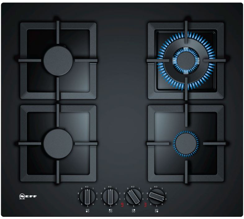 Газовая варочная панель Neff T 26CA52 S0																		 — описание, фото, цены в интернет-магазине PT Stores