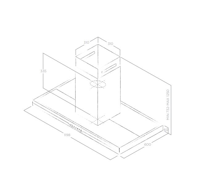 Купить Островная вытяжка ELICA METEORITE ISLAND IX/A/120x60 — Фото 5