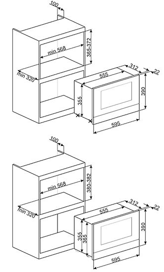 Купить Встраиваемая СВЧ печь SMEG MP822PO — Фото 5