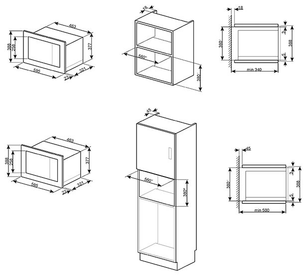 Купить Встраиваемая СВЧ печь SMEG FMI020X — Фото 2