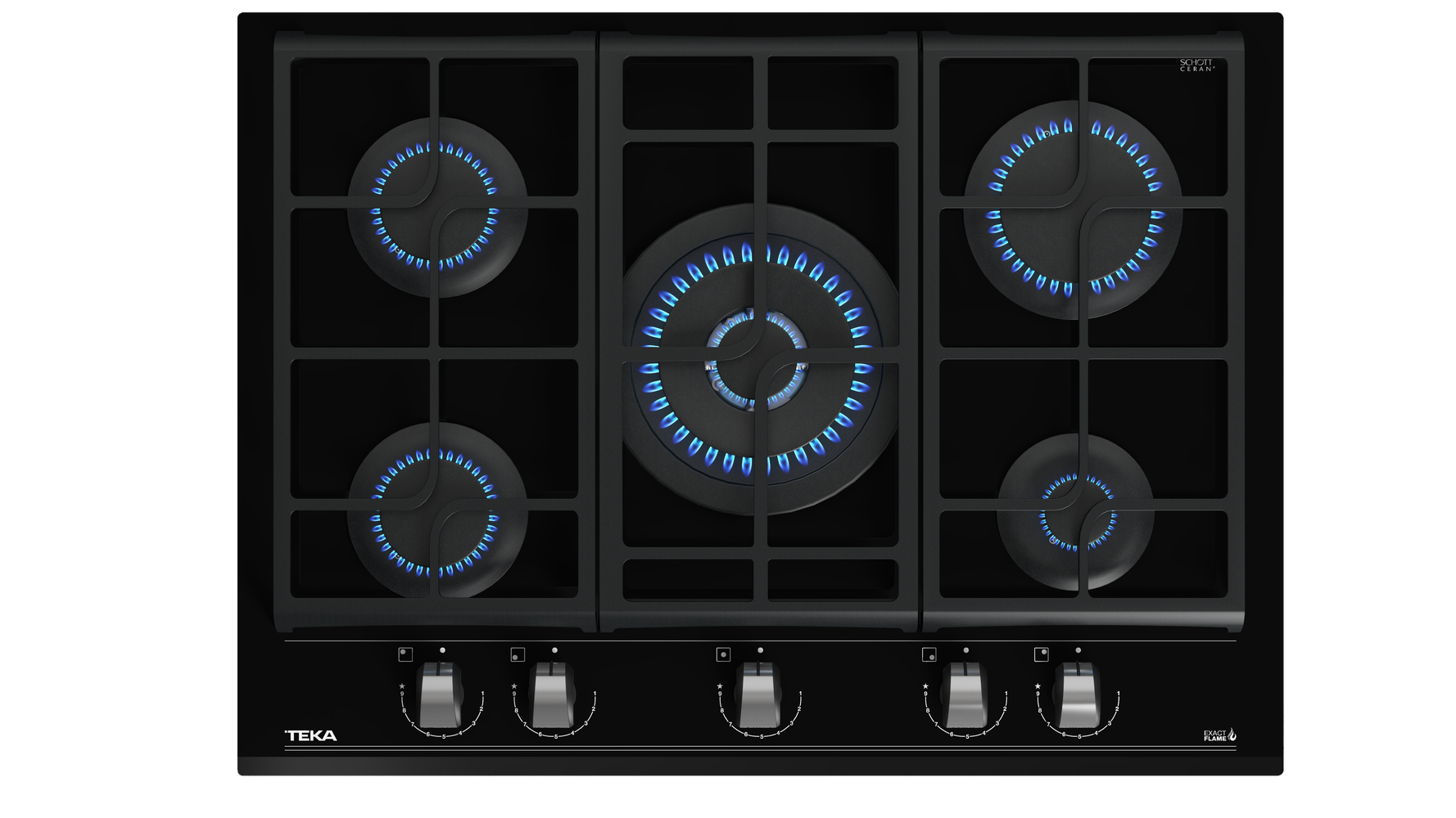 Газовая варочная панель TEKA GZC 75330 XBN NIGHT RIVER BLAC																		 — описание, фото, цены в интернет-магазине PT Stores