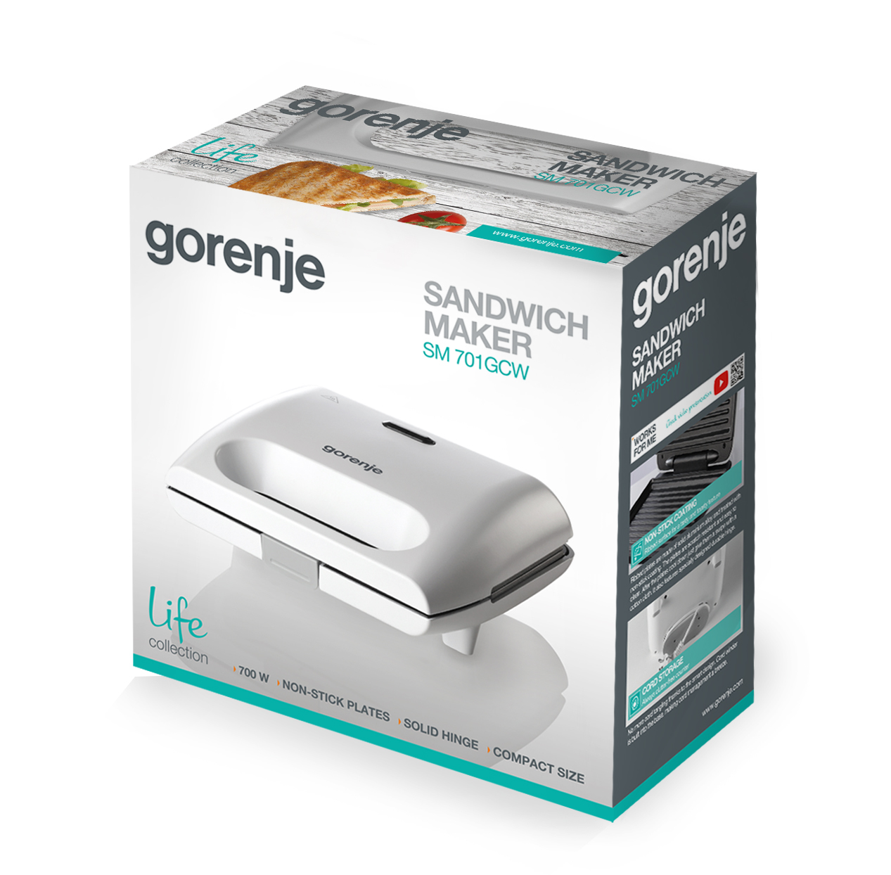 Купить Электрический гриль Gorenje SM701GCW — Фото 3