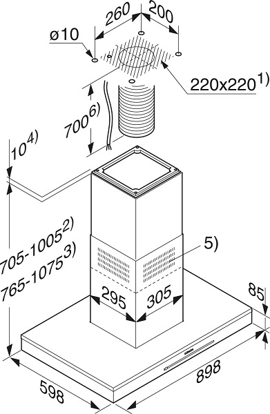 Купить Островная вытяжка MIELE DA6690D HVBR — Фото 3