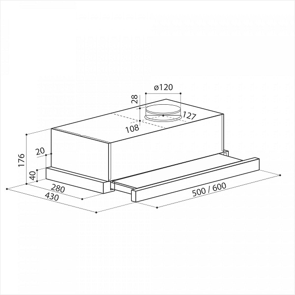 Купить Вытяжка встраиваемая LEX Hubble 600 белый — Фото 7