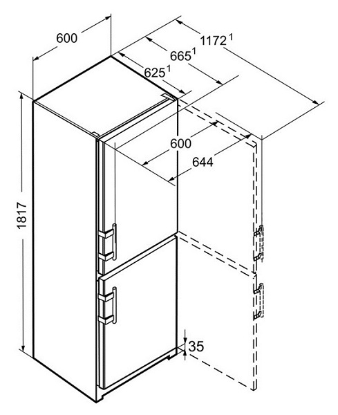 Купить Двухкамерный холодильник LIEBHERR CNef 3515 — Фото 8