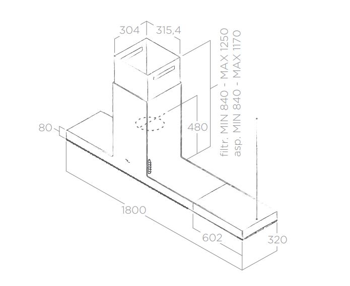 Купить Островная вытяжка ELICA HAIKU ISLAND WH/A/180 — Фото 3