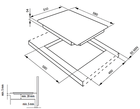 Купить Индукционная варочная панель SMEG SIM561B — Фото 2