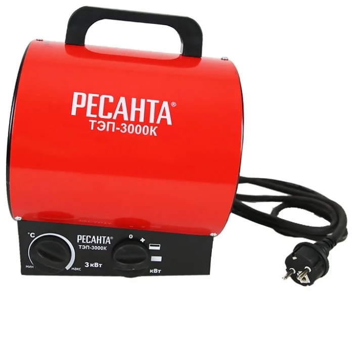 Купить Тепловая пушка Ресанта Тепловая электрическая пушка ТЭП-3000К — Фото 2
