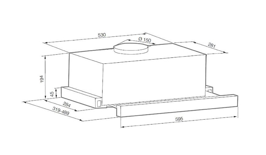 Купить Вытяжка встраиваемая GRAUDE DHF 60.0 S — Фото 2