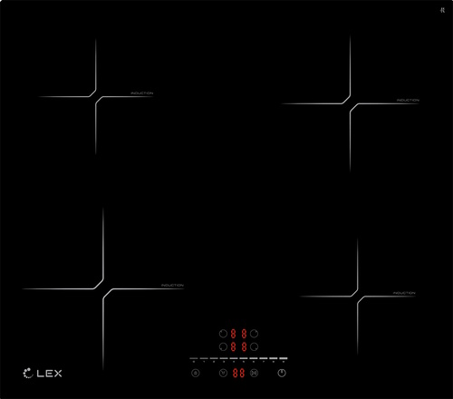 Индукционная варочная панель LEX EVI 640-2 BL																		 — описание, фото, цены в интернет-магазине PT Stores