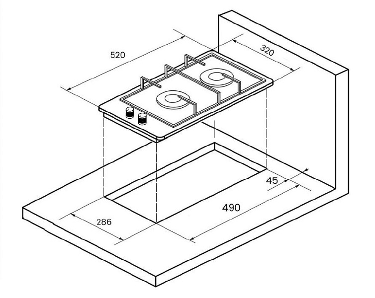 Купить Газовая варочная панель Monsher MHG 33 BG — Фото 2