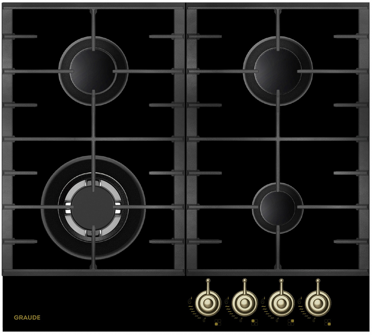 Газовая варочная панель GRAUDE GSK 60.1 S																		 — описание, фото, цены в интернет-магазине PT Stores