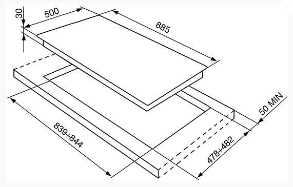 Купить Газовая варочная панель SMEG SRV896POGH — Фото 2