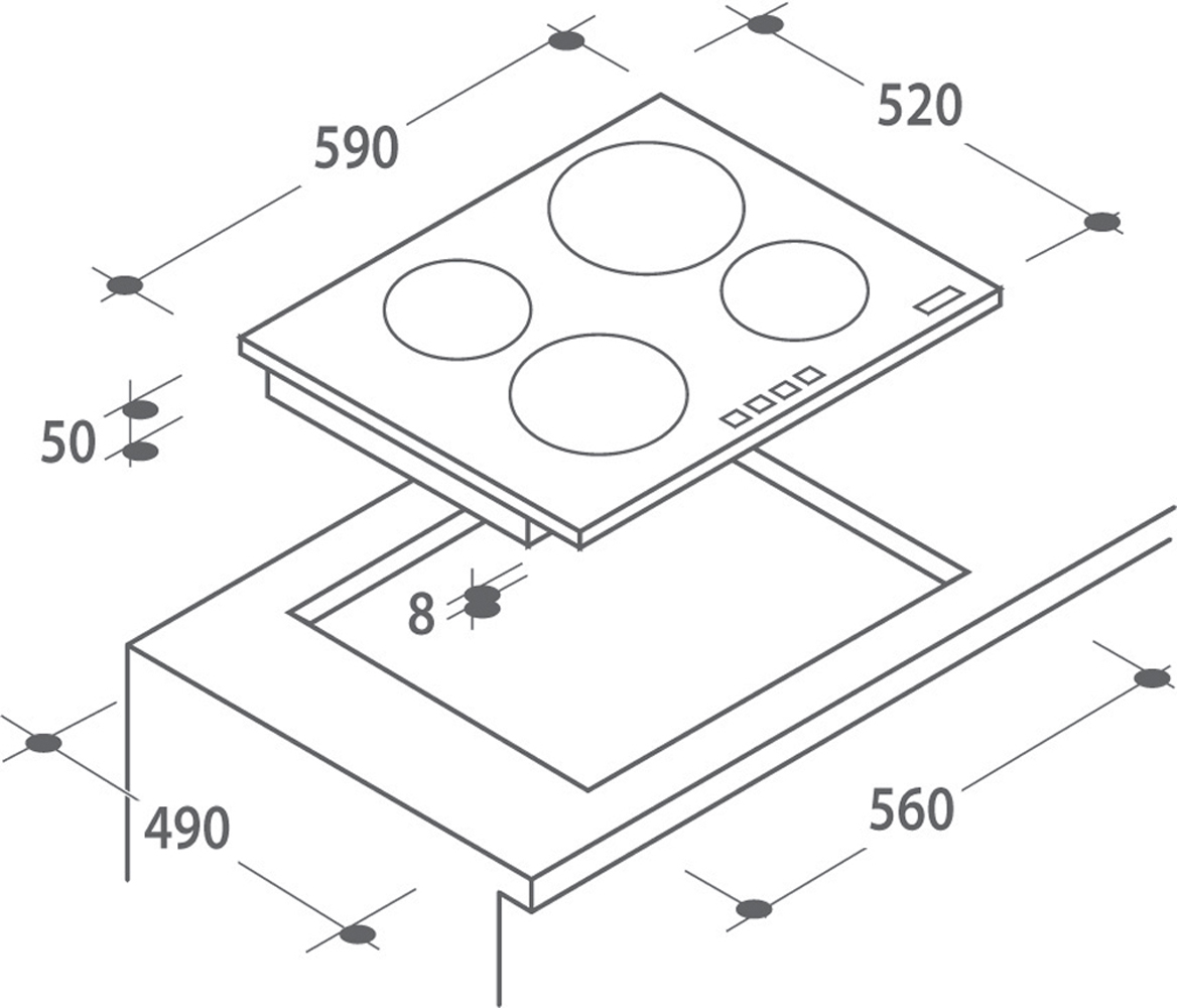 Купить Индукционная варочная панель CANDY CI 640 C — Фото 2